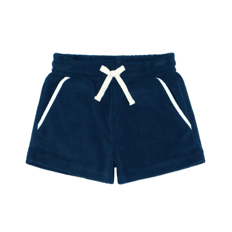 boys navy french terry short sold by minnow