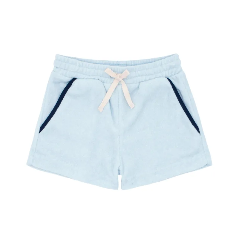 boys light blue french terry short sold by minnow