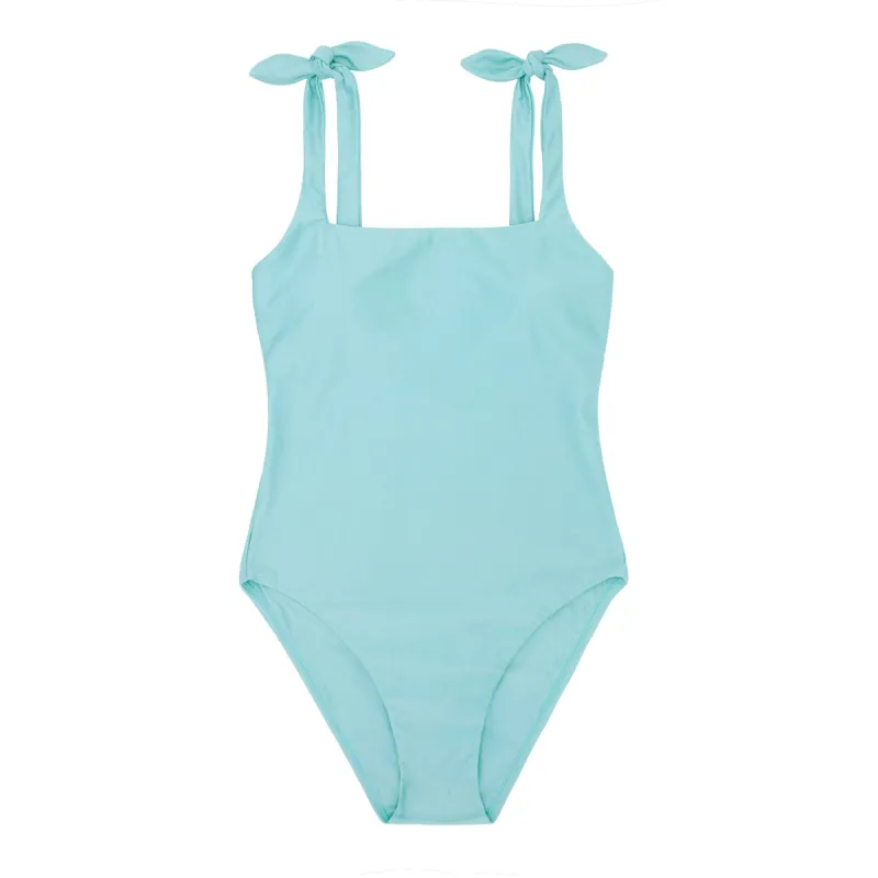 women's azul tie knot one piece made by minnow