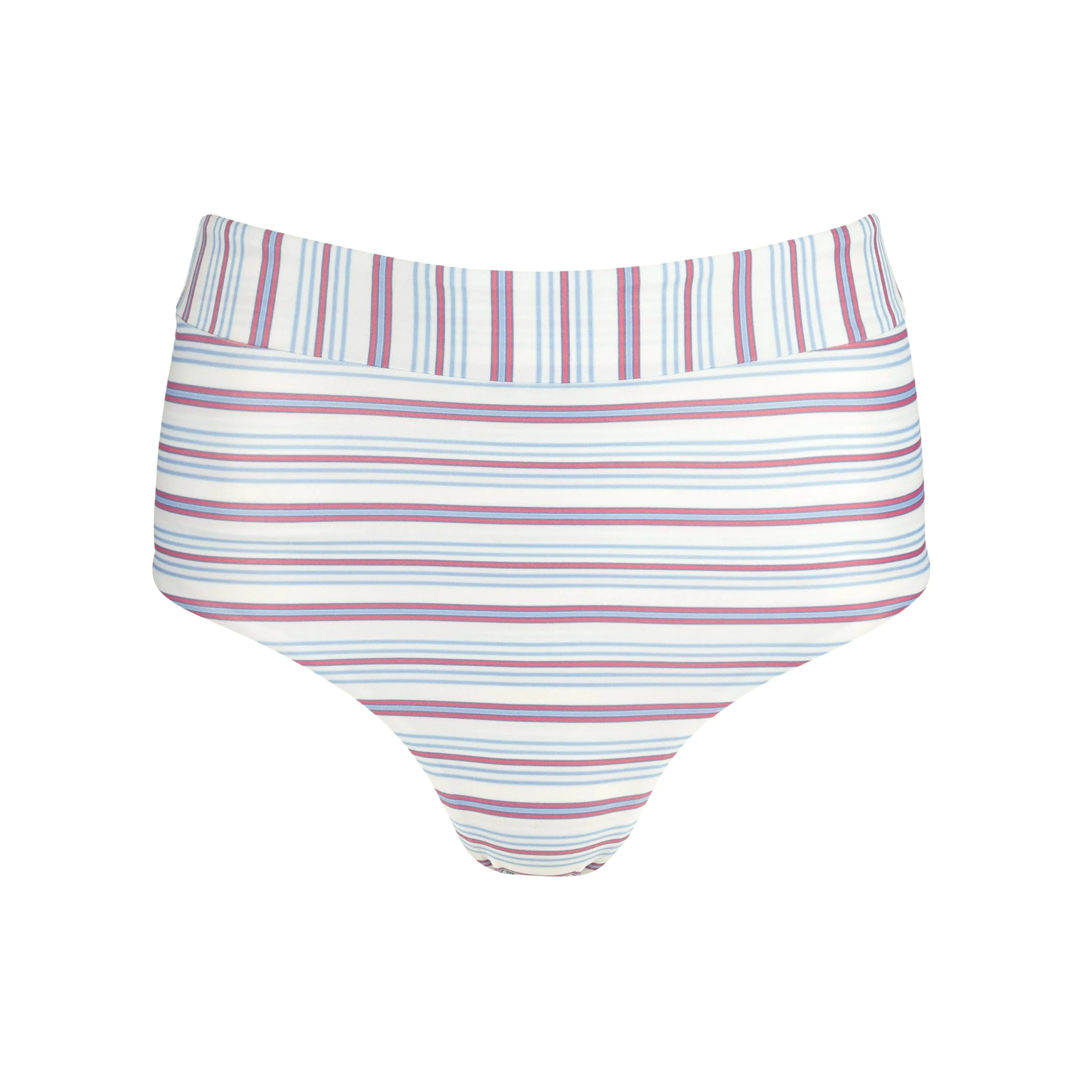 women's vintage stripe high waist bikini bottom sold by minnow