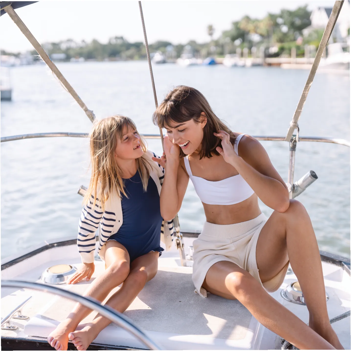 women's cream knit short sold by minnow product image thumbnail 3