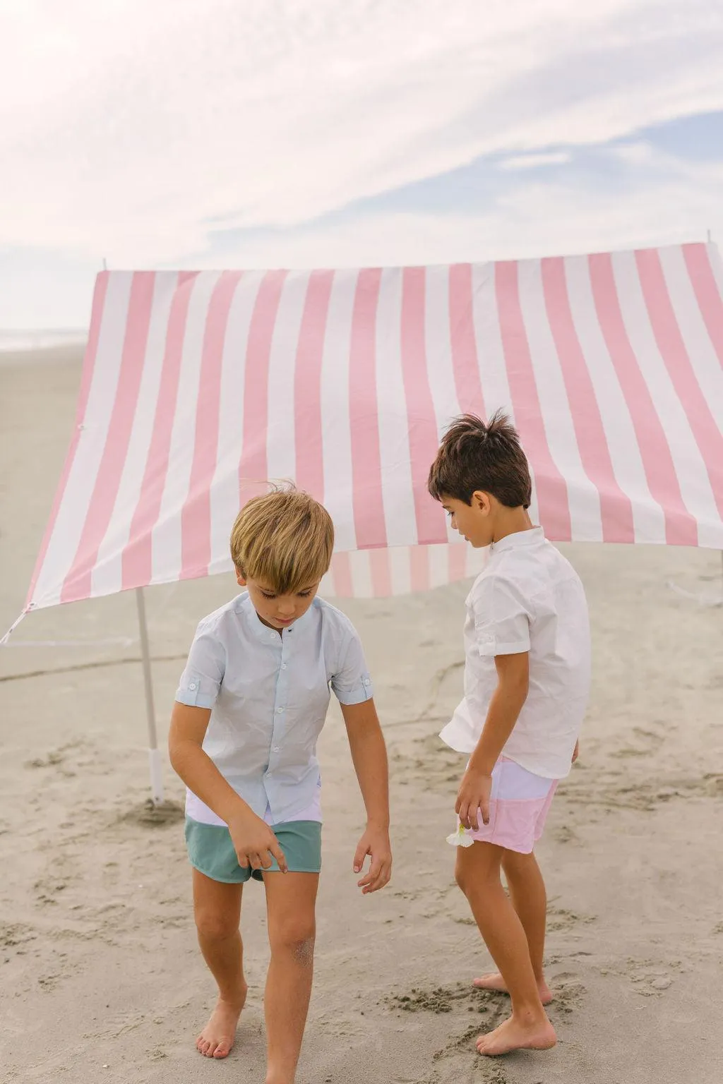 boys light blue button down shirt sold by minnow product image thumbnail 3