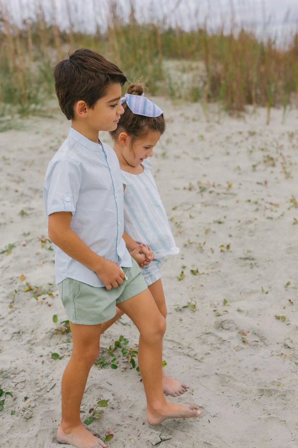 boys light blue button down shirt sold by minnow product image thumbnail 4
