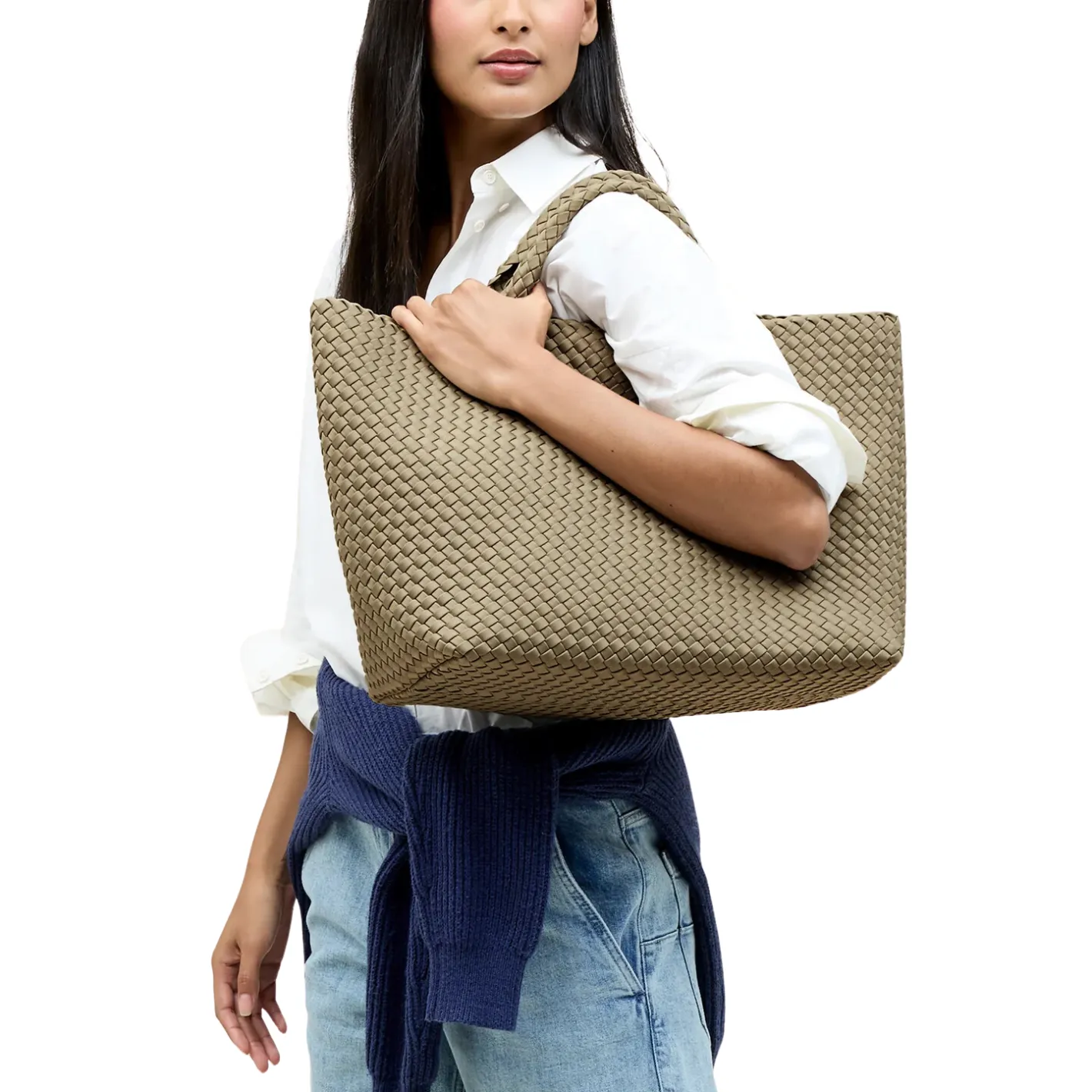 naghedi st barths stone large tote sold by minnow product image thumbnail 4