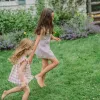 girls antique floral drop waist dress sold by minnow