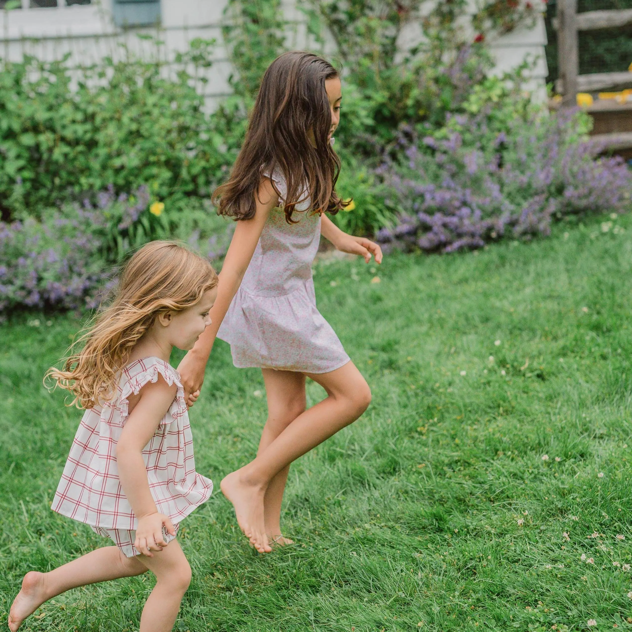 girls antique floral drop waist dress sold by minnow product image thumbnail 3