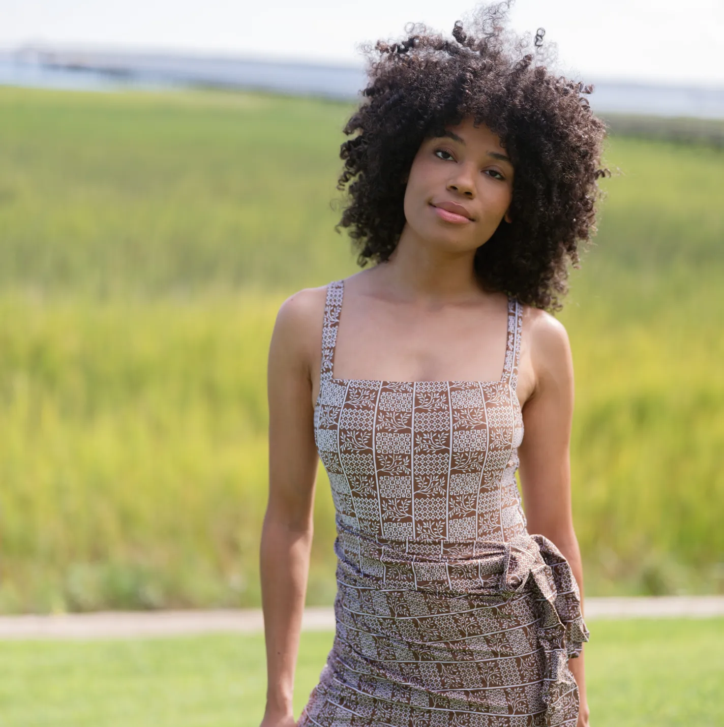 women's checker tree low back one piece sold by minnow product image thumbnail 5