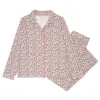 women's rosebud long sleeve collared pima pajamas set sold by minnow