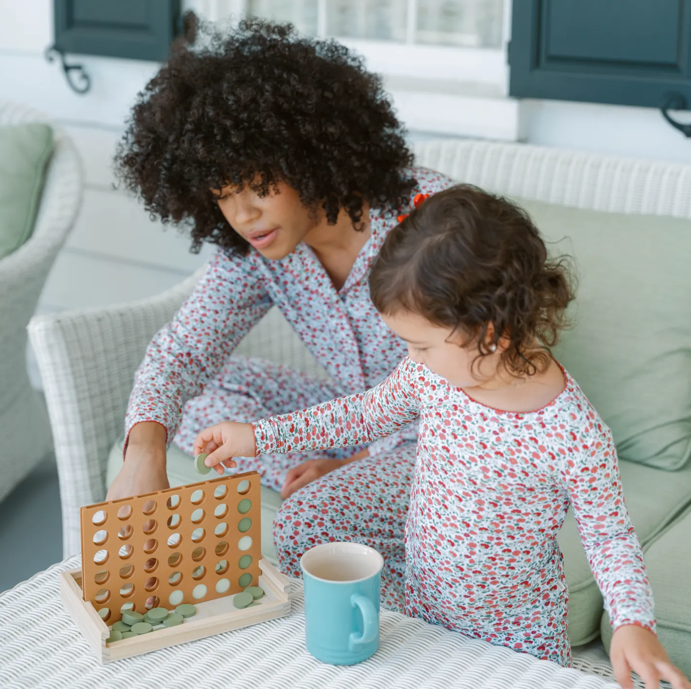 girls rosebud pima pajamas set sold by minnow product image thumbnail 3