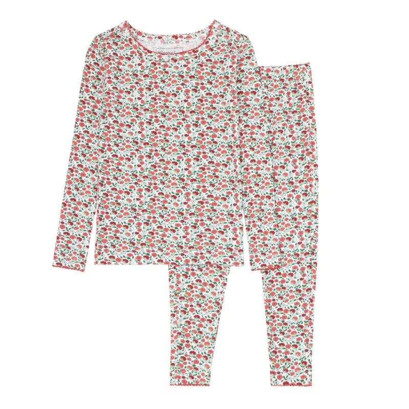 girls rosebud pima pajamas set sold by minnow