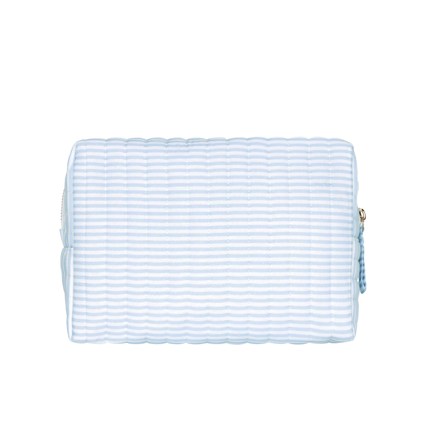 powder blue stripe interior coated travel pouch sold by minnow product image thumbnail 5