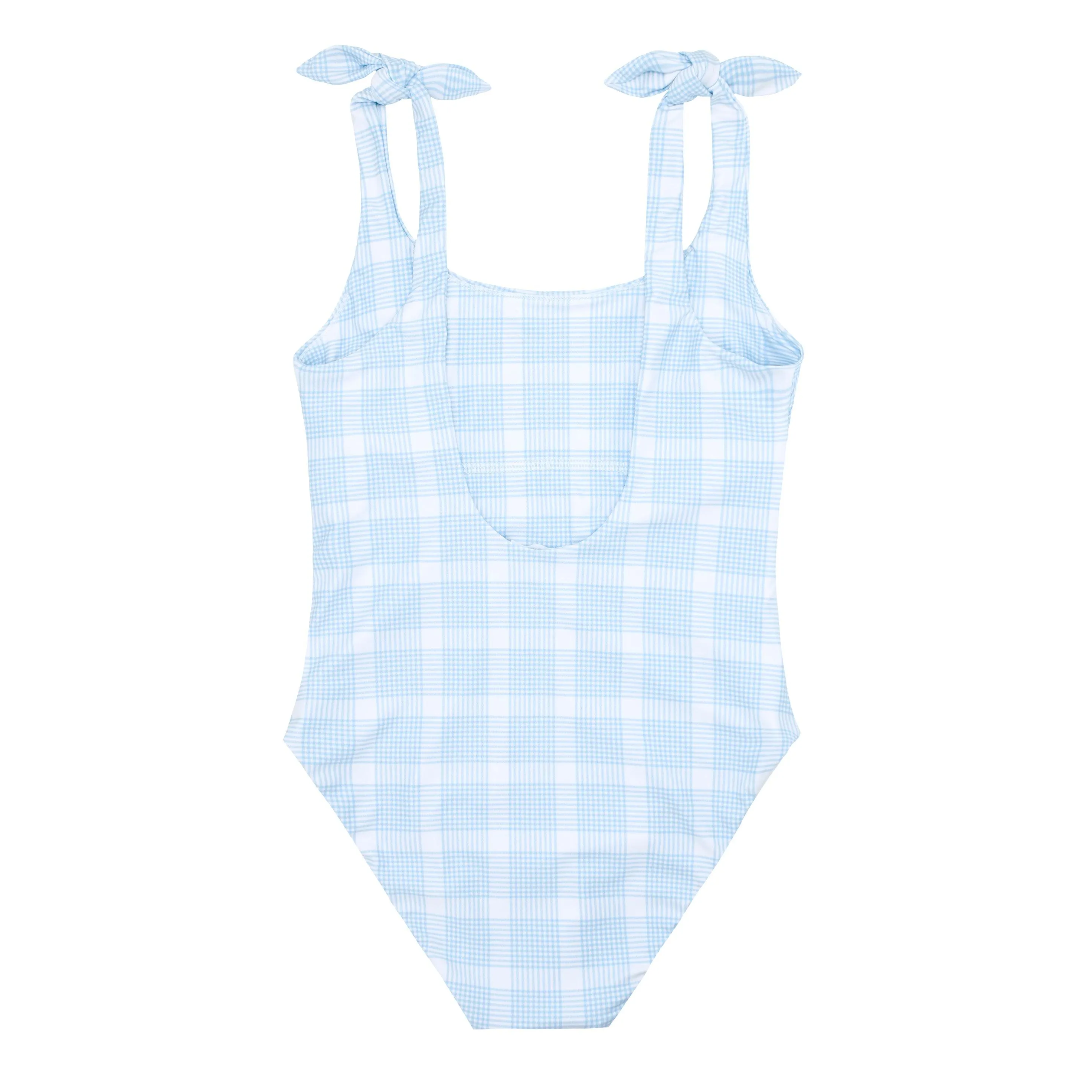 women's sunwashed plaid tie knot one piece sold by minnow product image thumbnail 5