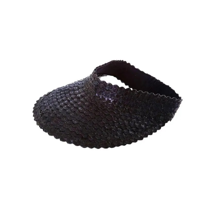 women's visor, black sold by minnow