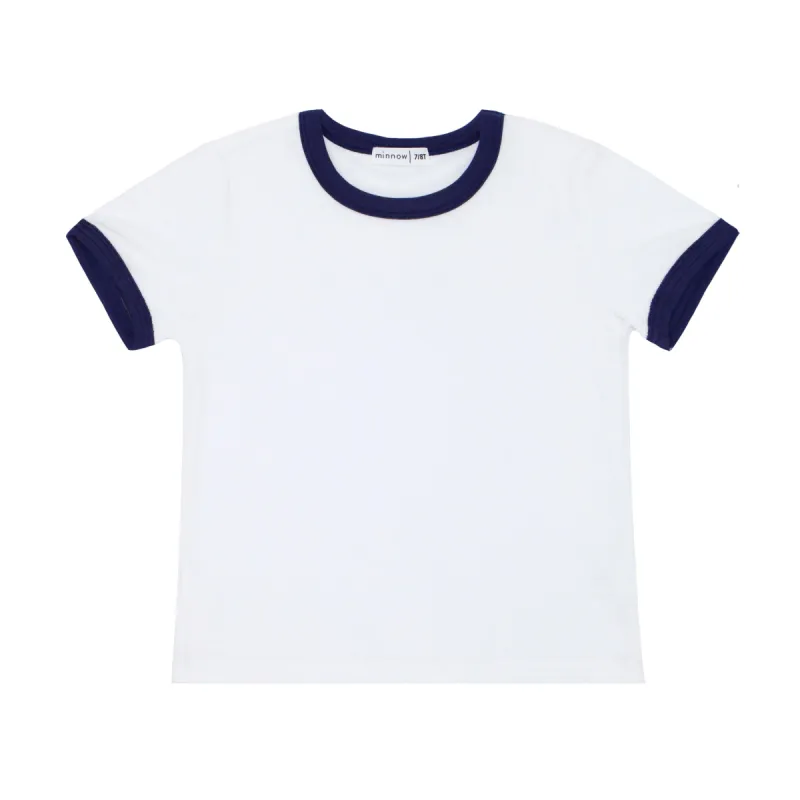 unisex white french terry camp tee sold by minnow