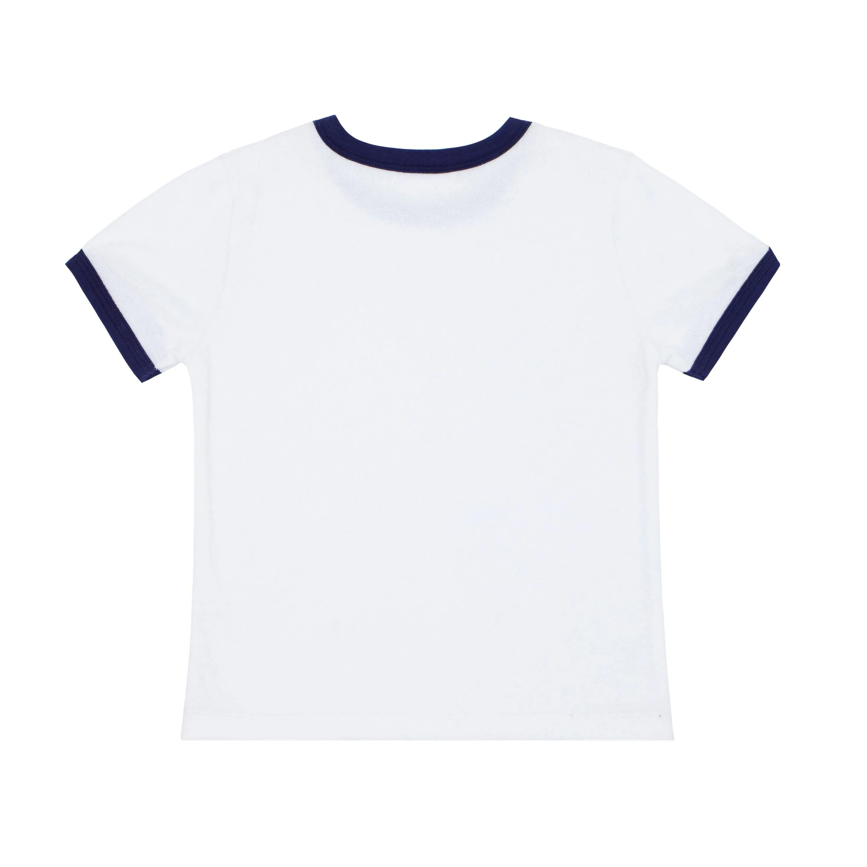 unisex white french terry camp tee sold by minnow product image thumbnail 5