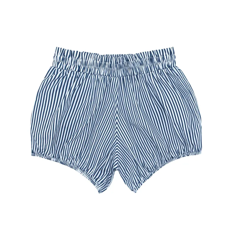 girls navy stripe bloomer short sold by minnow