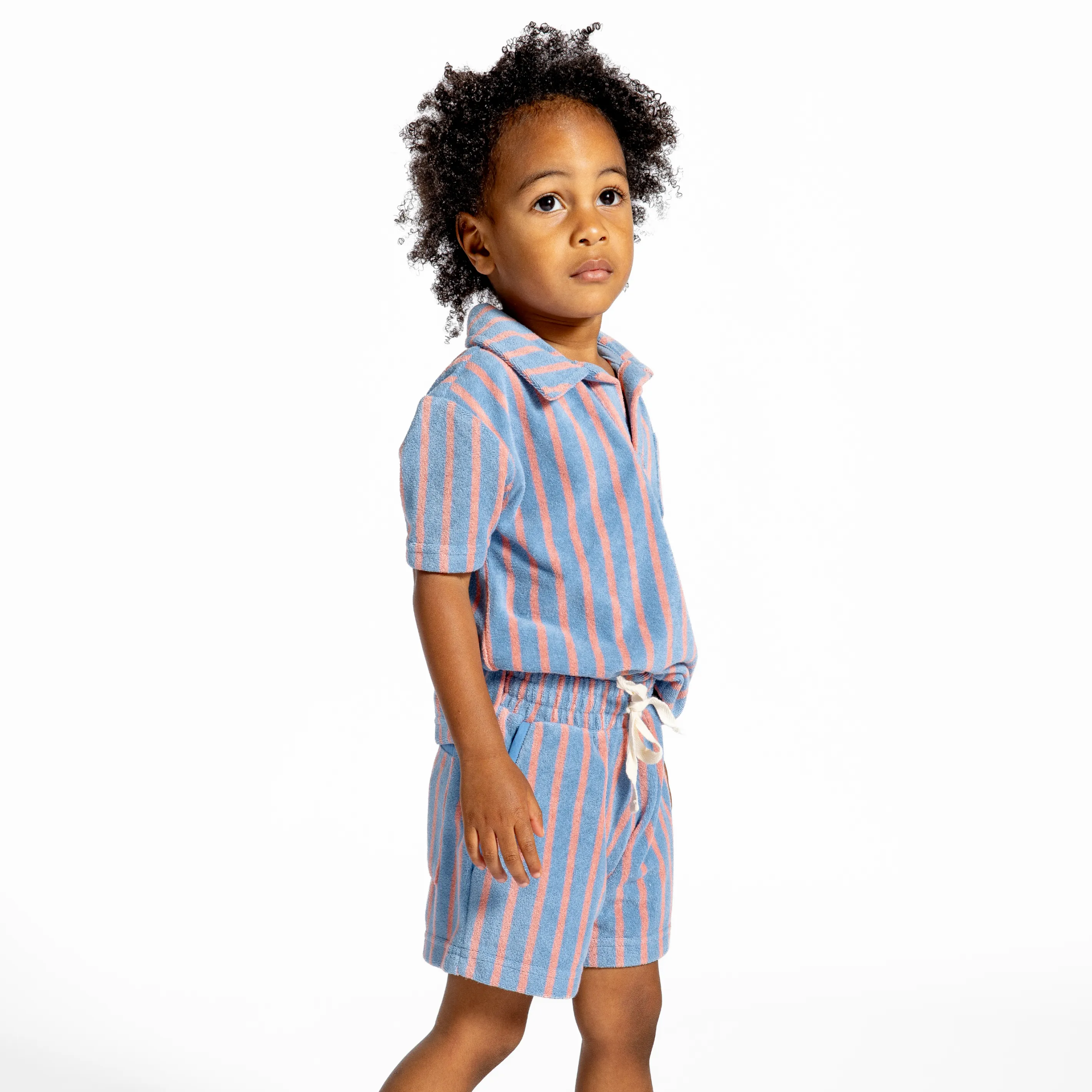 boys maritime stripe french terry polo sold by minnow product image thumbnail 5