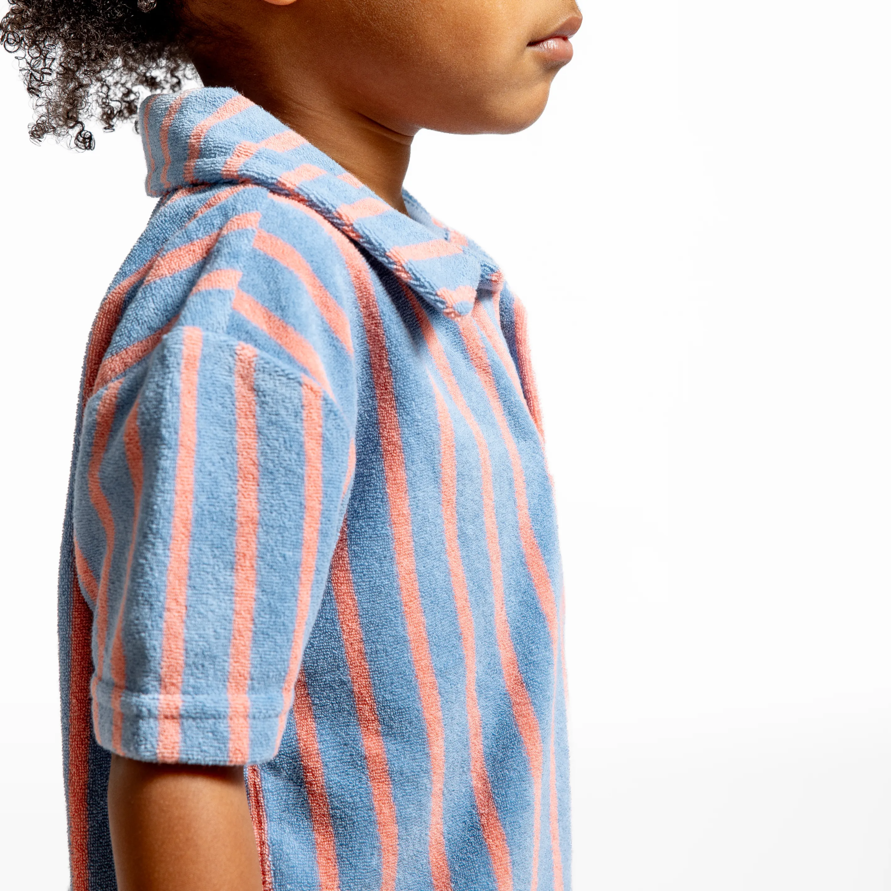 boys maritime stripe french terry polo sold by minnow product image thumbnail 4