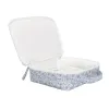slate floral coated lunchbox sold by minnow