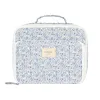 slate floral coated lunchbox sold by minnow