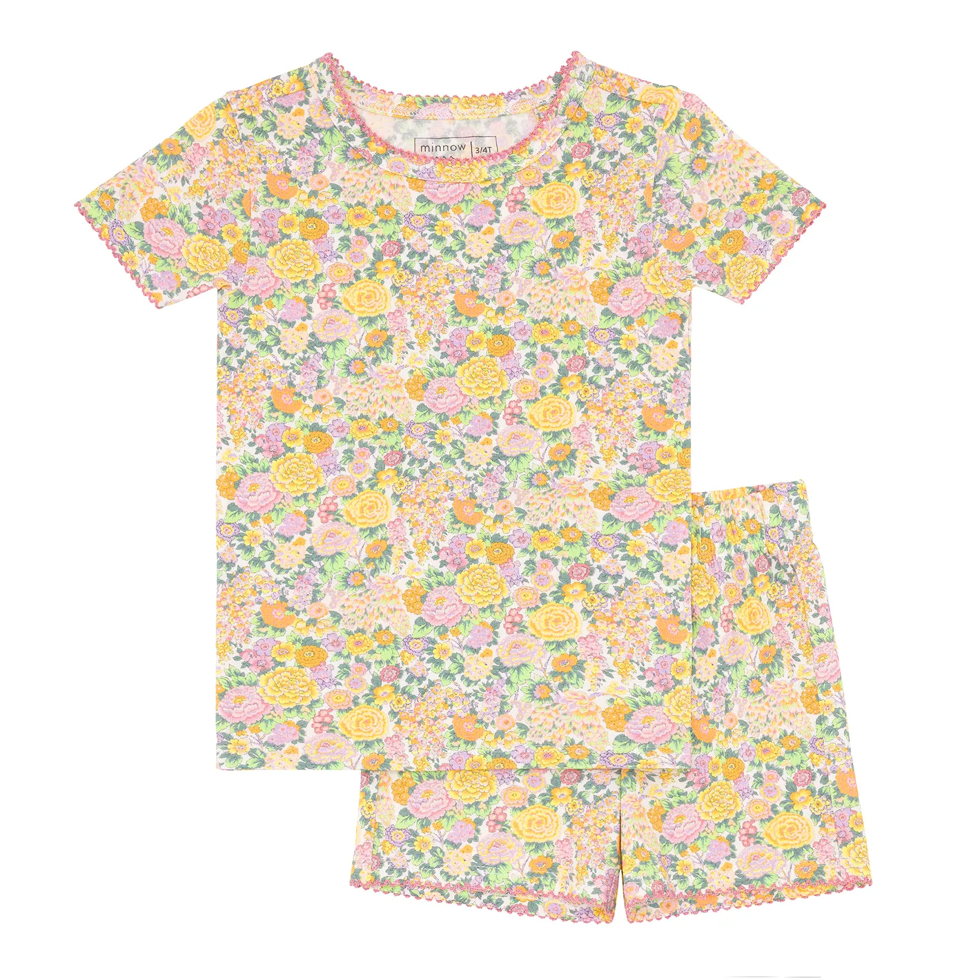 girls Elysian Day shirt and short pajamas set sold by minnow