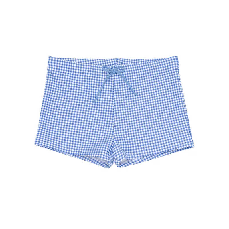 boys sky blue gingham brief sold by minnow