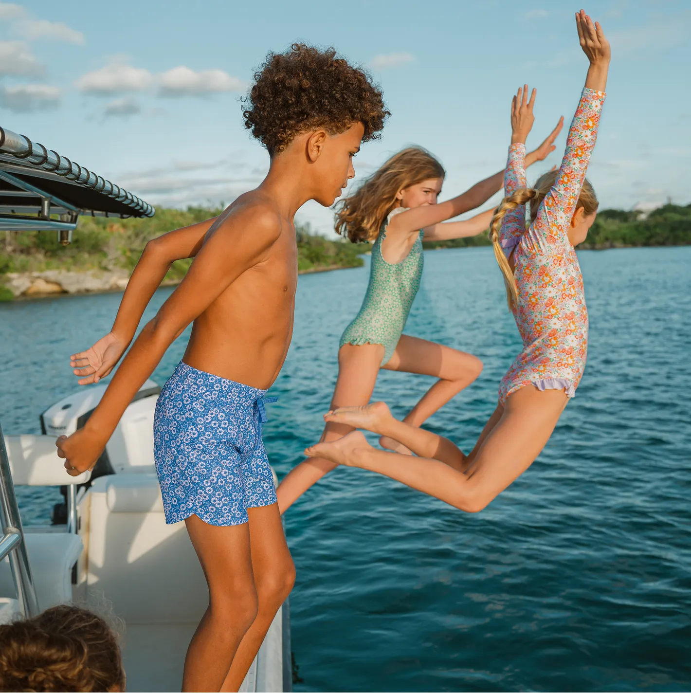 girls island blossom rashguard one piece sold by minnow product image thumbnail 3