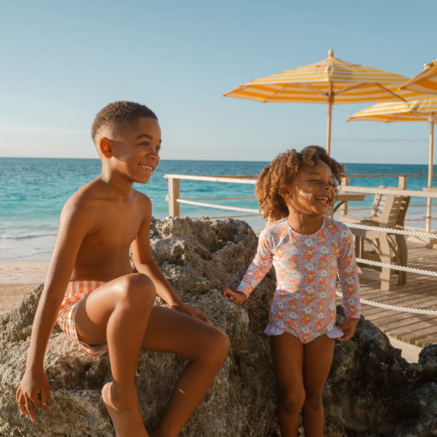 girls island blossom rashguard one piece sold by minnow product image thumbnail 2