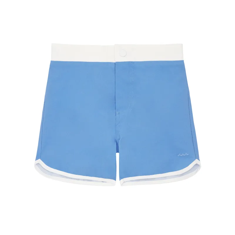 boys clearwater blue board short made by minnow