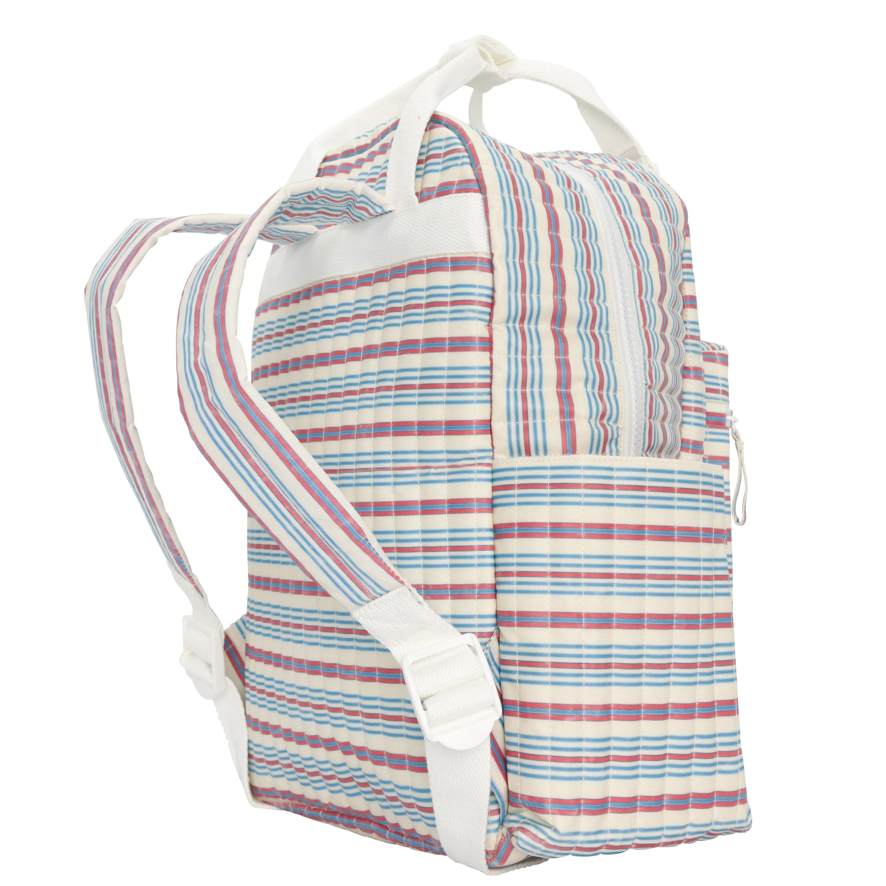 vintage stripe coated everyday backpack sold by minnow product image thumbnail 4