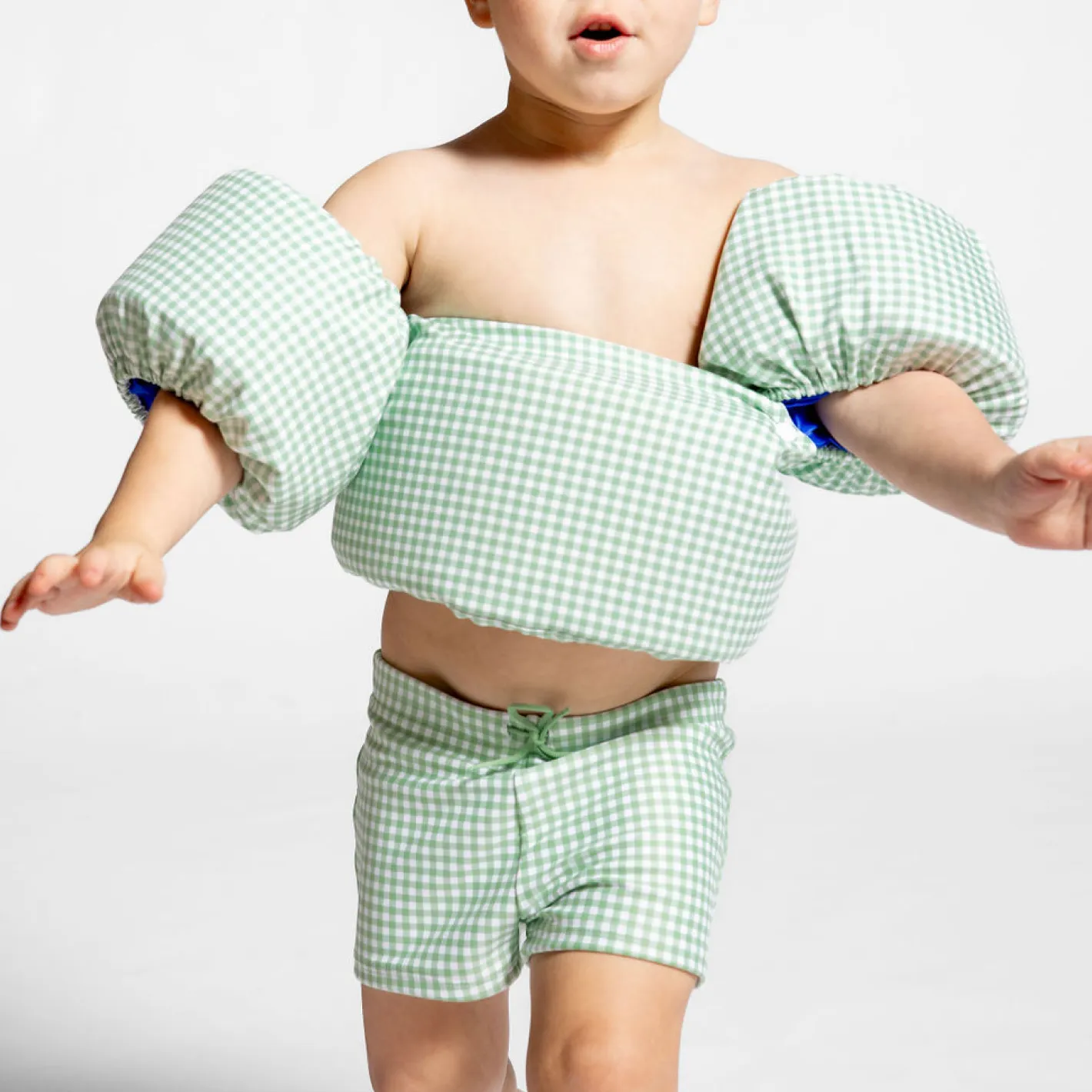 palm gingham puddle jumper cover sold by minnow product image thumbnail 2