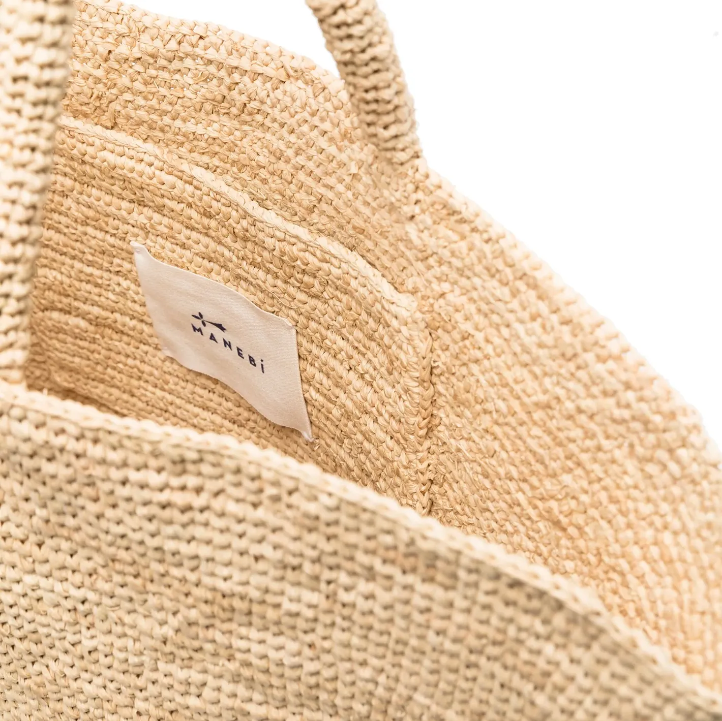 manebi natural raffia panier sold by minnow product image thumbnail 4