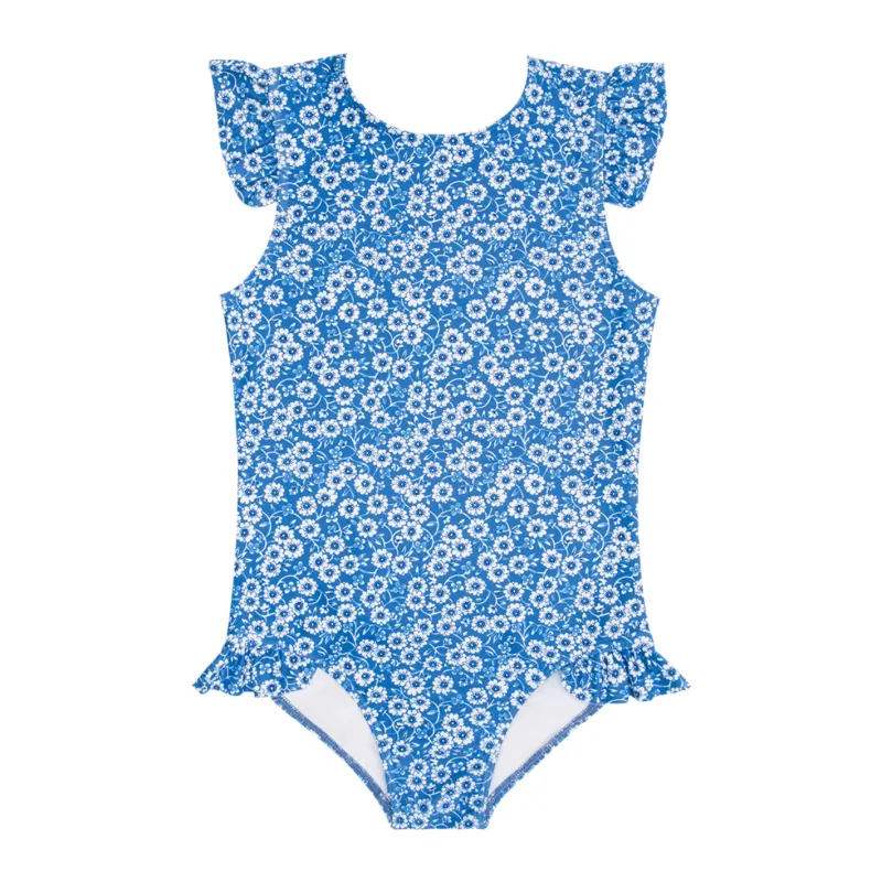 girls rosebay ruffle cap sleeve rashguard one piece sold by minnow