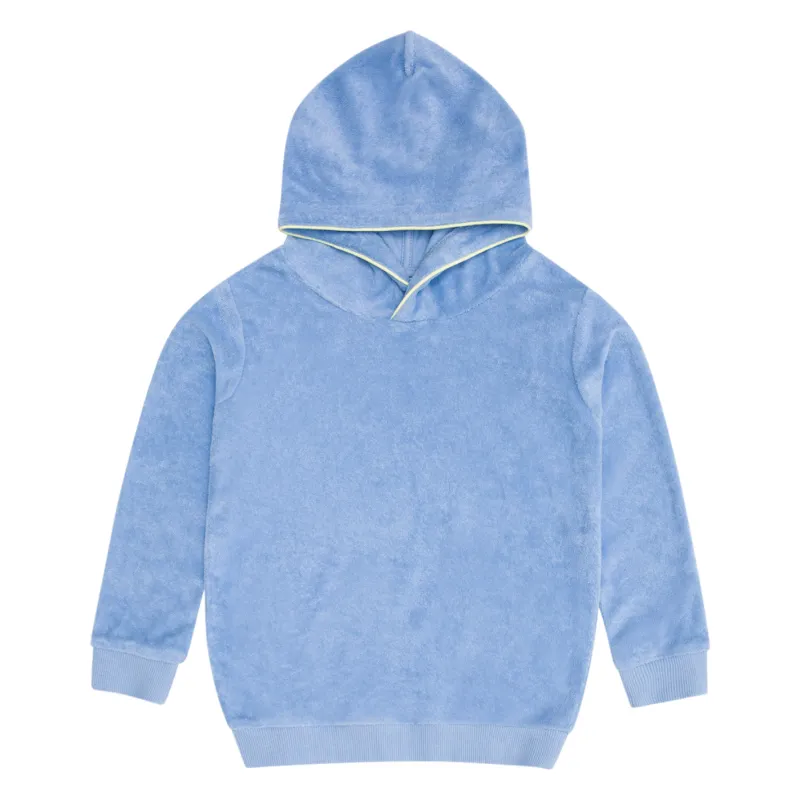 unisex clearwater blue french terry hoodie sold by minnow