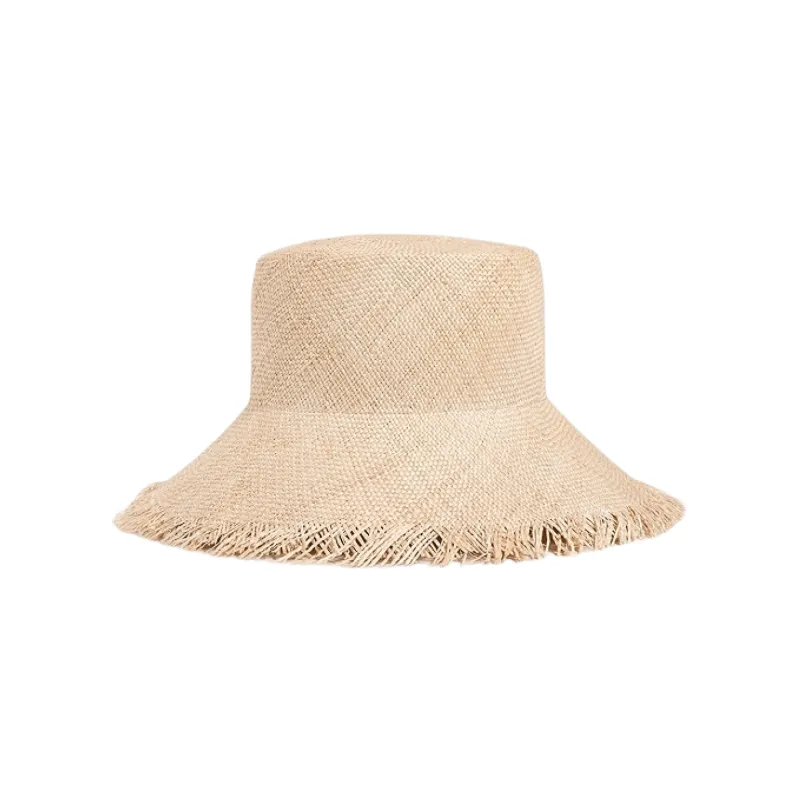 freya sandpiper raffia bucket hat sold by minnow