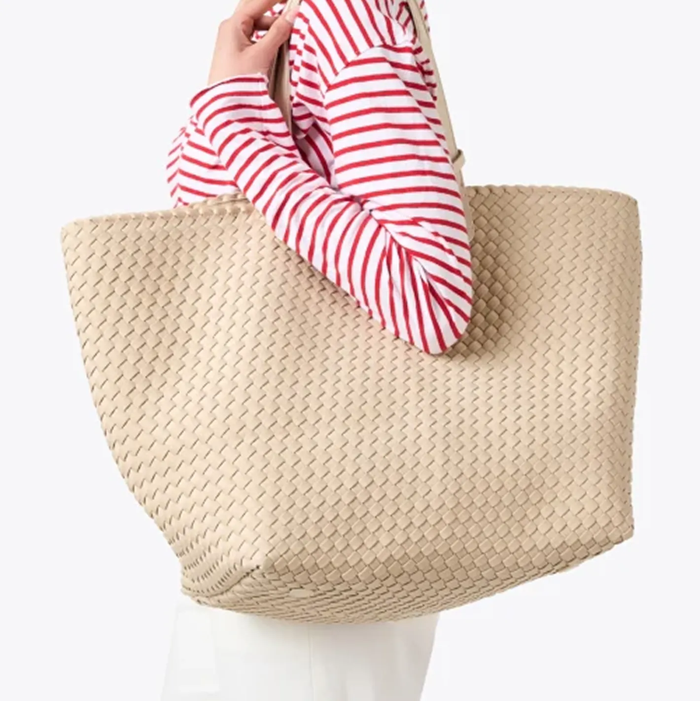 naghedi ecru jetsetter tote sold by minnow product image thumbnail 2