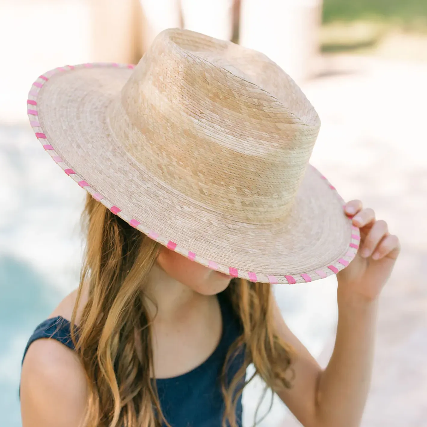 sunshine tienda mini adelina palm hat sold by minnow product image thumbnail 2