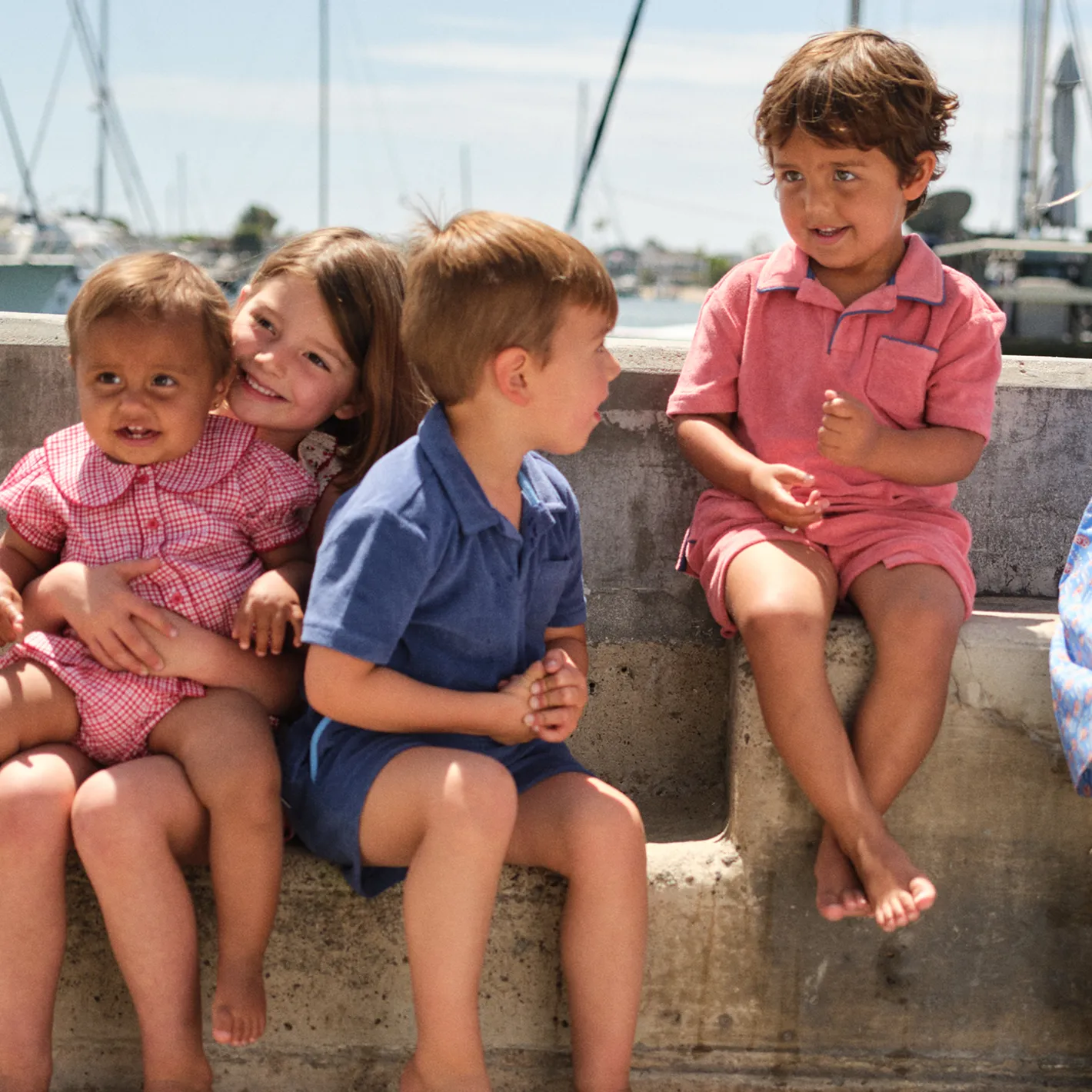 boys poppy red french terry polo sold by minnow product image thumbnail 4