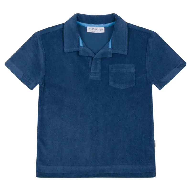 boys newport navy french terry polo sold by minnow