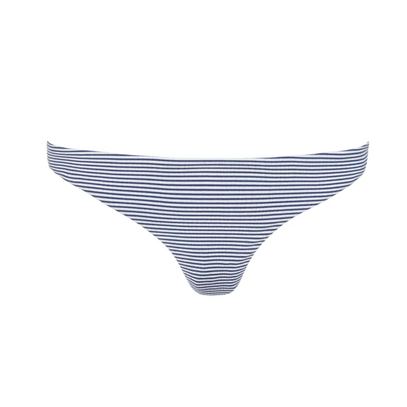 women's harbor stripe low waist bikini bottom sold by minnow