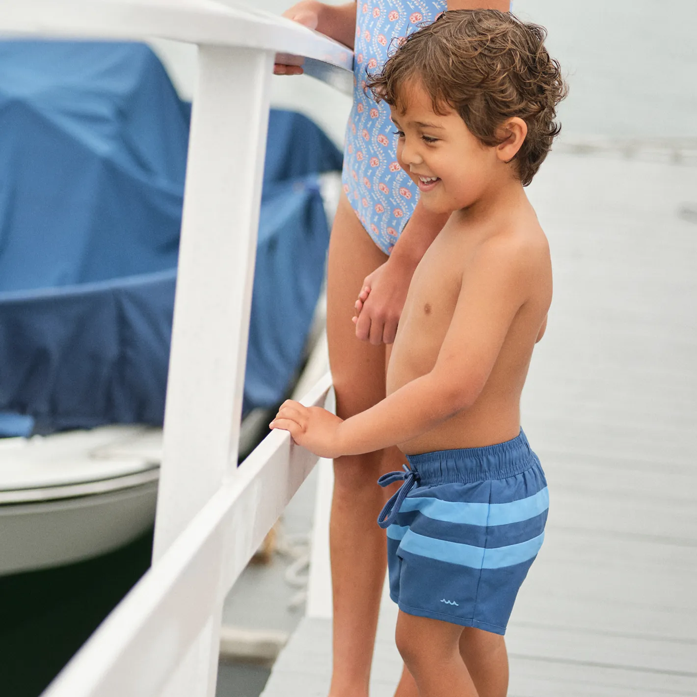 boys newport navy colorblock boardie sold by minnow product image thumbnail 4