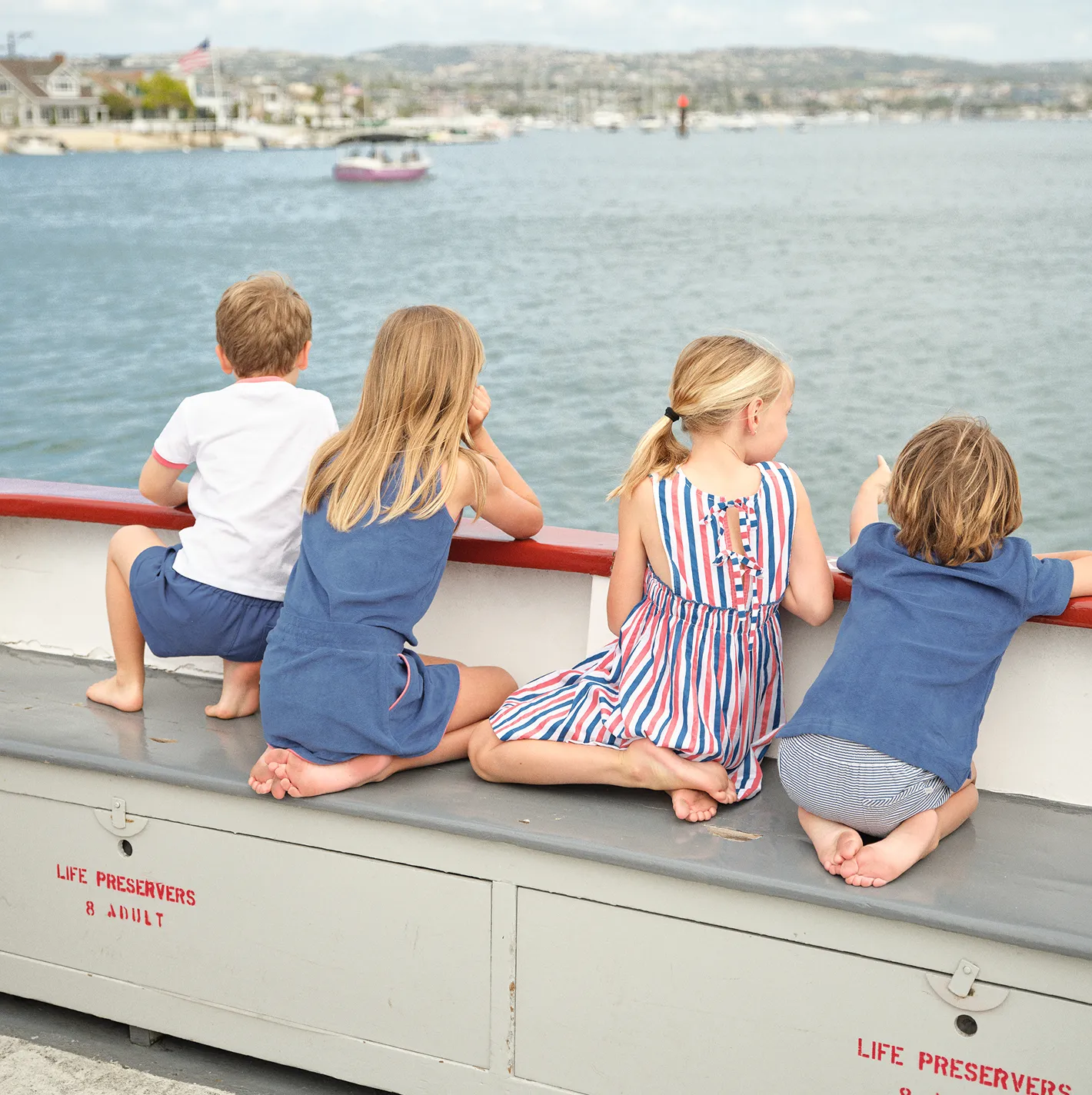 boys harbor stripe boardie sold by minnow product image thumbnail 4