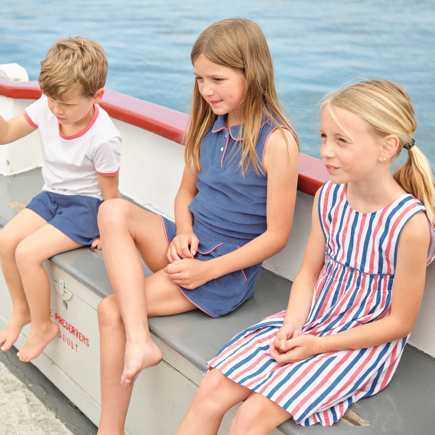 boys newport navy ultra-soft twill short sold by minnow product image thumbnail 4