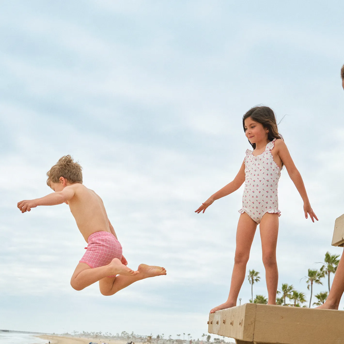 girls summer cherries ruffle edge one piece sold by minnow product image thumbnail 5