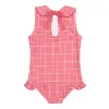 girls poppy gingham rounded collar one piece sold by minnow