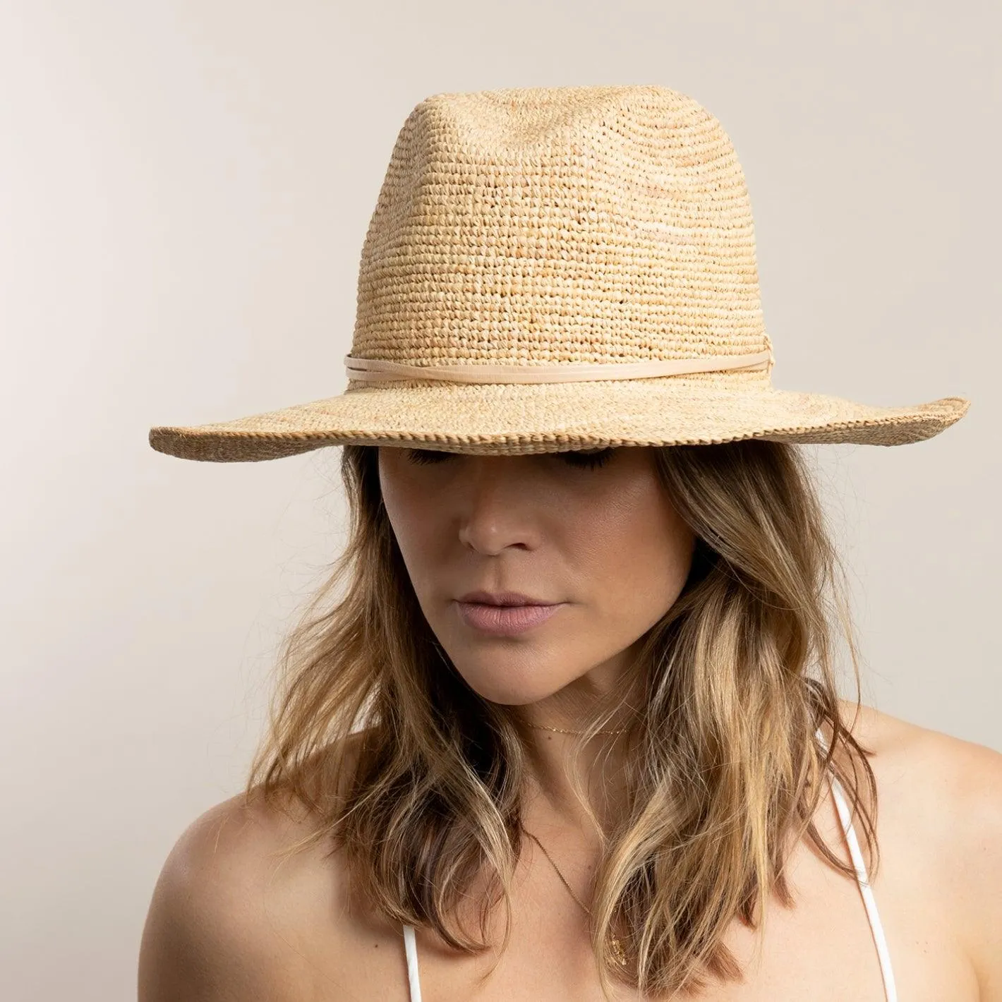 hat attack raffia crochet continental hat sold by minnow product image thumbnail 2
