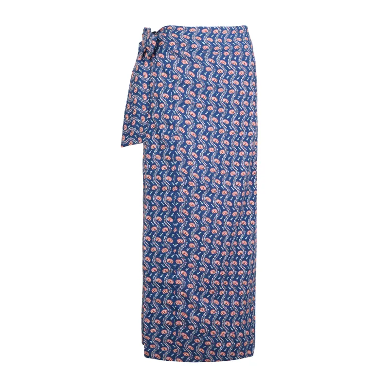 women's navy primrose pareo sold by minnow