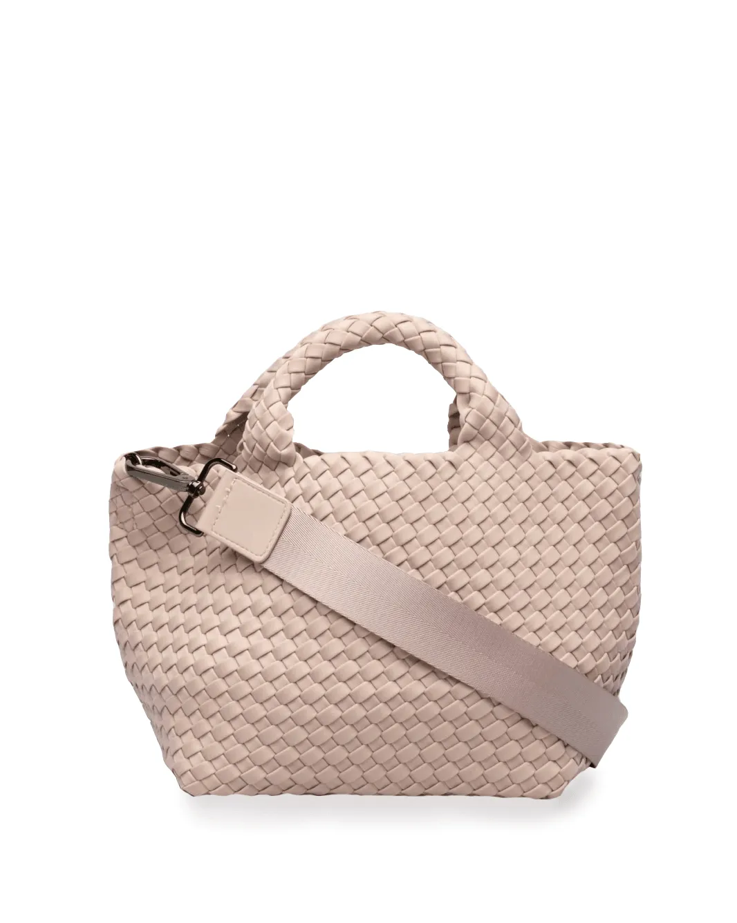 naghedi st barths shell pink small tote sold by minnow