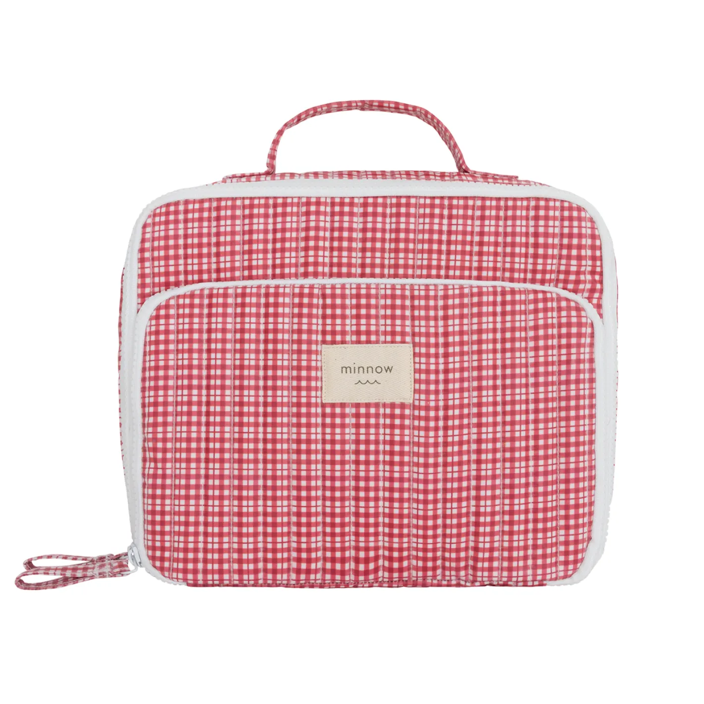 poppy gingham coated lunchbox sold by minnow