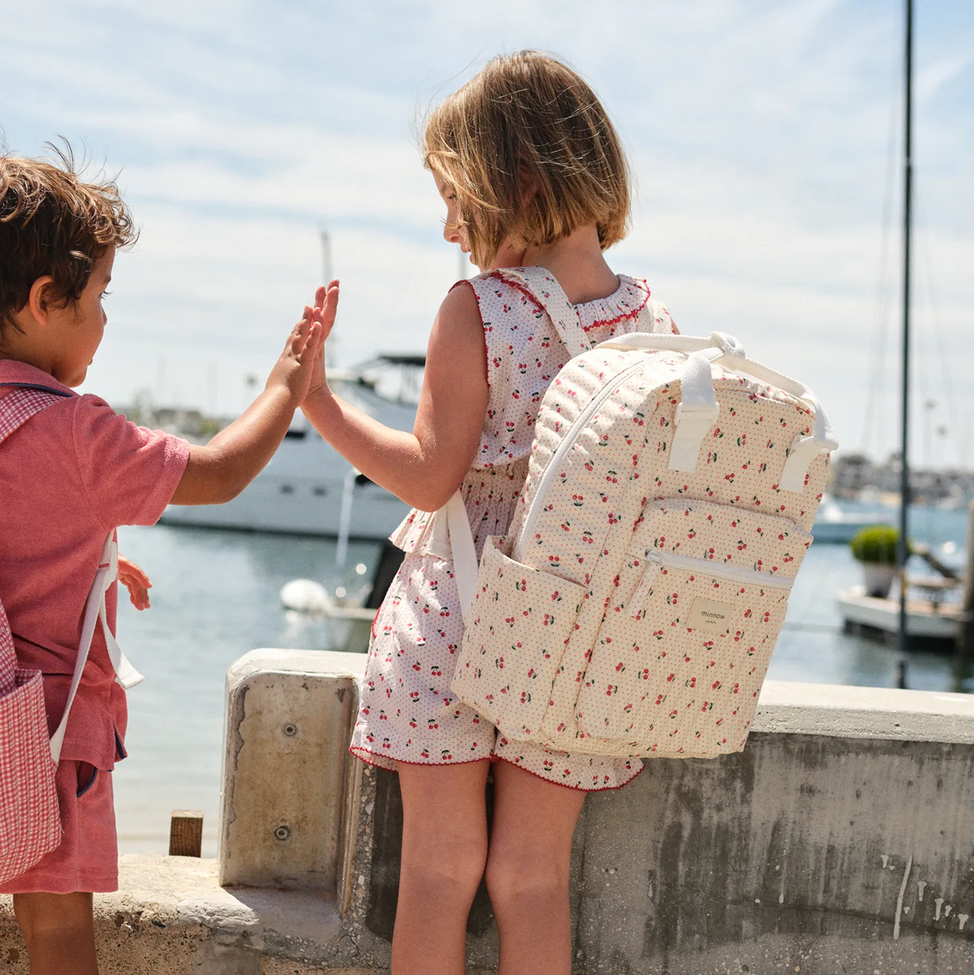 summer cherries coated everyday backpack sold by minnow product image thumbnail 3